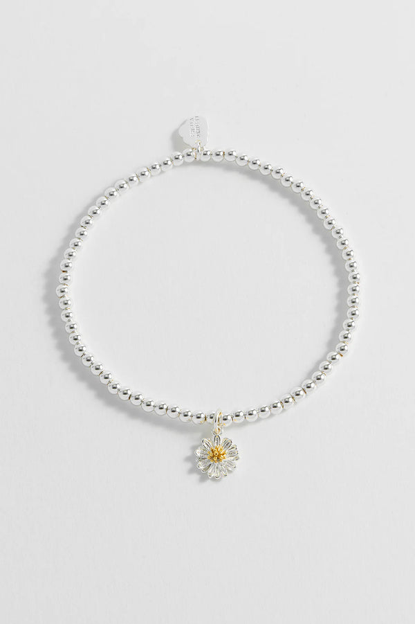 Sienna Wildflower Charm Bracelet Silver Plated