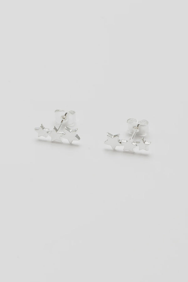 Star Crawler Studs - Silver Plated