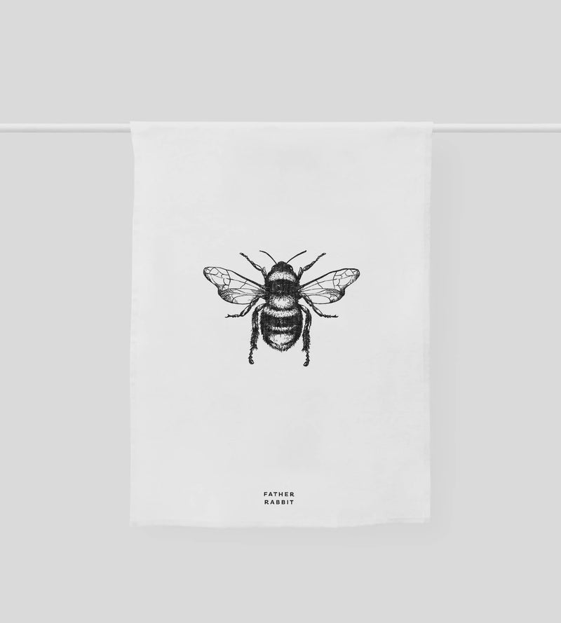 Father Rabbit Tea Towel Bee