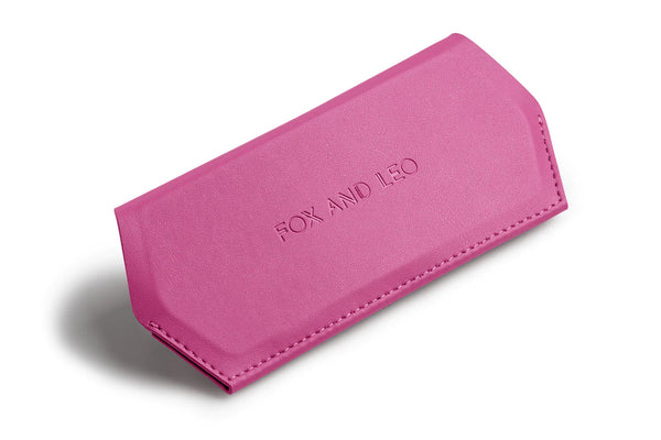 Fox and Leo glasses case - Foxy Lady (hot pink)