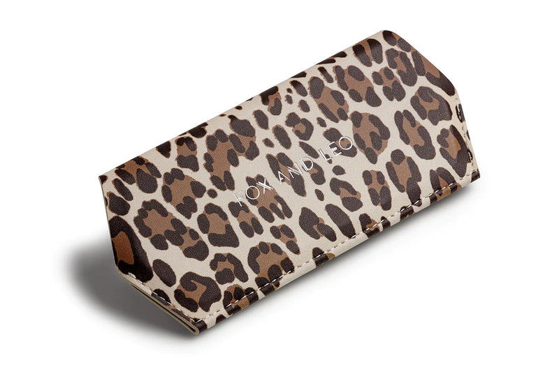 Fox and Leo glasses case - Leopard