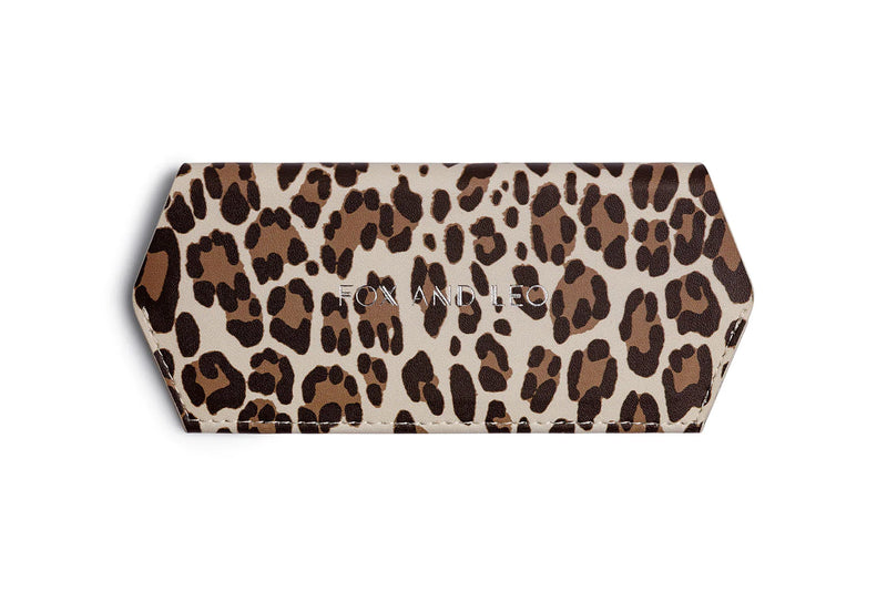 Fox and Leo glasses case - Leopard