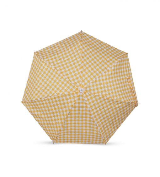 Anatole - Yellow Gingham folding micro-umbrella - Hamond