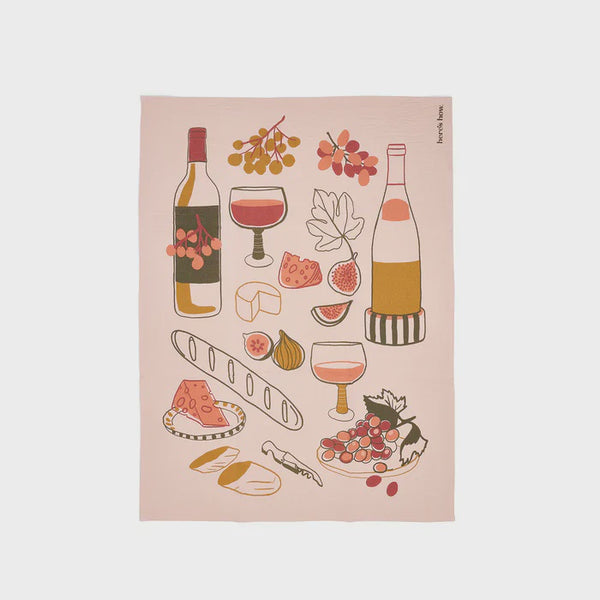 The Emmy Tea Towel - Wine