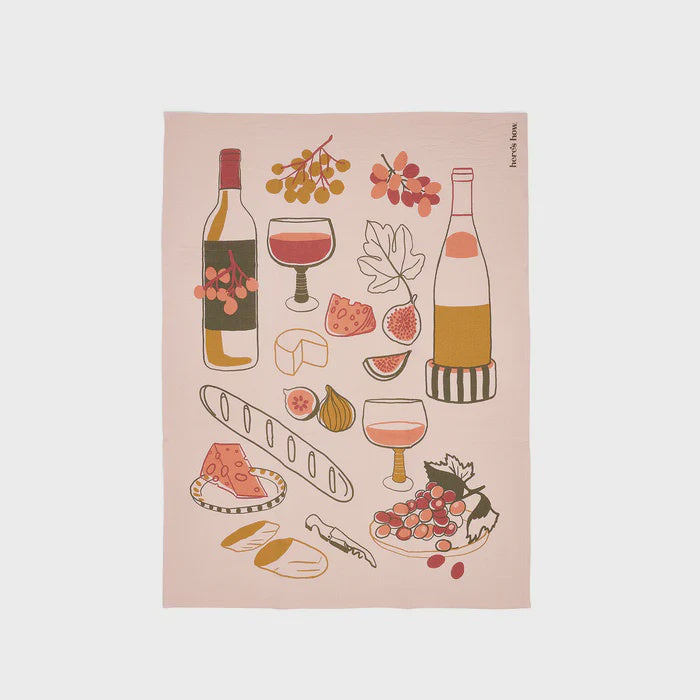 The Emmy Tea Towel - Wine