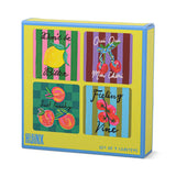 Set of 4 Coasters - Fruit