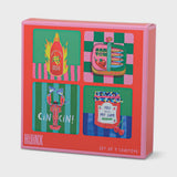 Set of 4 Coasters - Food