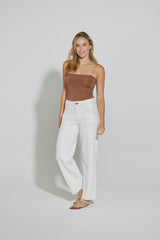 Holborn Wide Leg Jeans - Milk