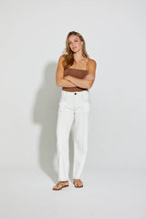 Holborn Wide Leg Jeans - Milk