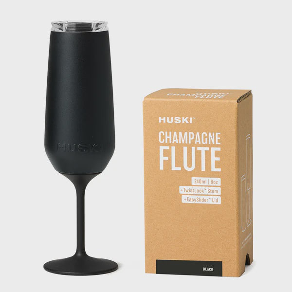 Huski Champagne Flute - Black