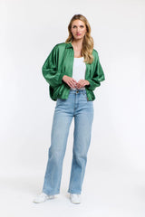 Ryder Satin Jacket - Green