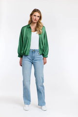 Ryder Satin Jacket - Green