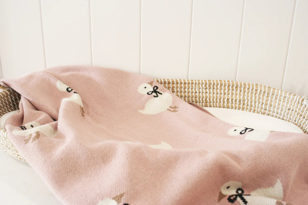 Duck Baby Blanket Petal