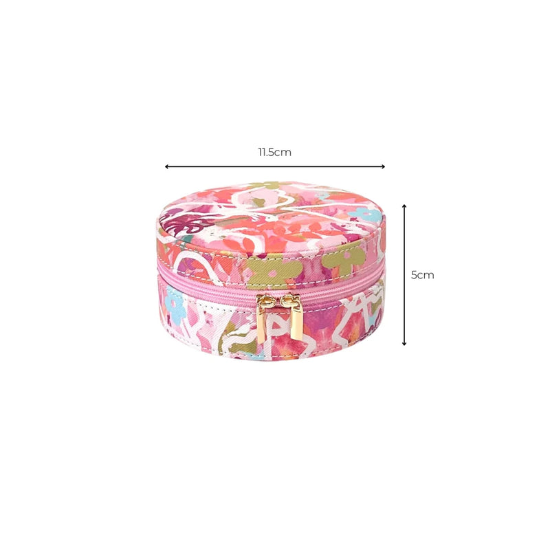 Round Jewellery Case - Ivy