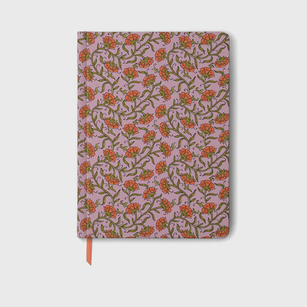 Soft Touch Journal - Burgundy Vintage Floral