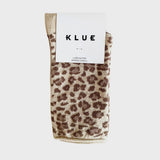 Klue Glitter Lurex Socks - Leopard Beige
