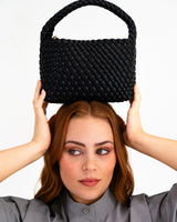 Linton Crossbody - Black Plait