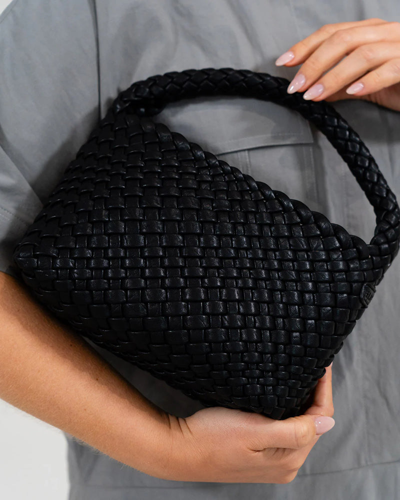 Linton Crossbody - Black Plait