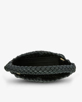 Linton Crossbody - Black Plait
