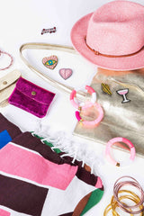 Coin Purse Metallic Fuchsia