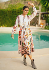 Midi Dress  Boheme Glamour
