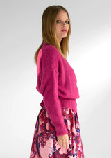Cache Coeur Big Heart Cardigan - Berry