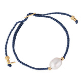 Pearl Rope Bracelet - Navy