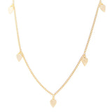 Golden Heart Charm Necklace