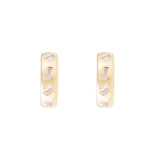 Scatter Baguette Midi Hoops