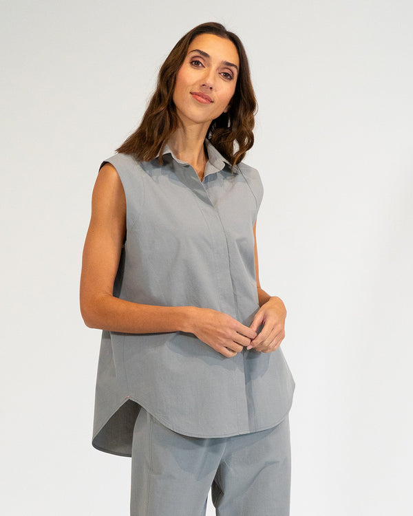 Maui Sleeveless Shirt - Khaki