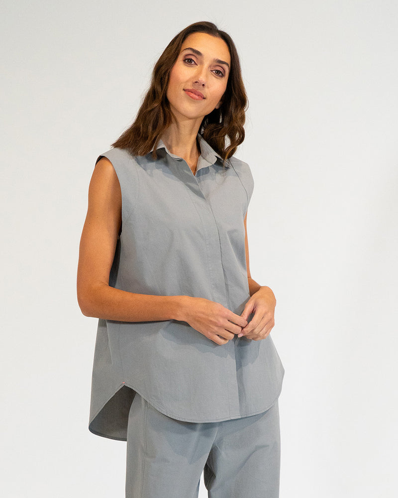 Maui Sleeveless Shirt - Khaki