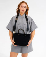 Michigan Tote - Black Neo Plait