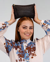 Molly Crossbody - Chocolate Weave