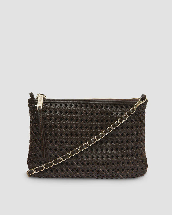 Molly Crossbody - Chocolate Weave