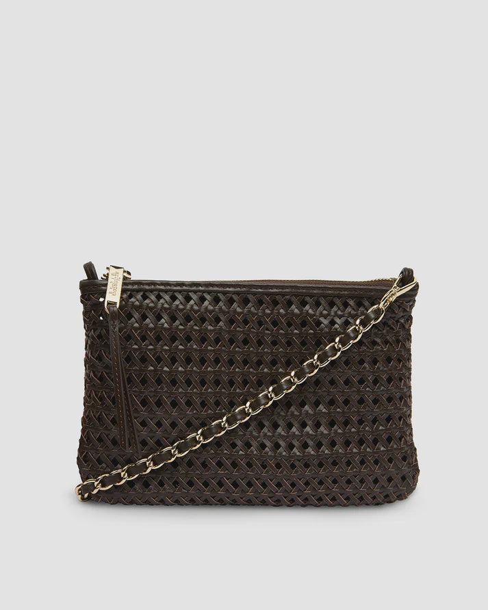 Molly Crossbody - Chocolate Weave