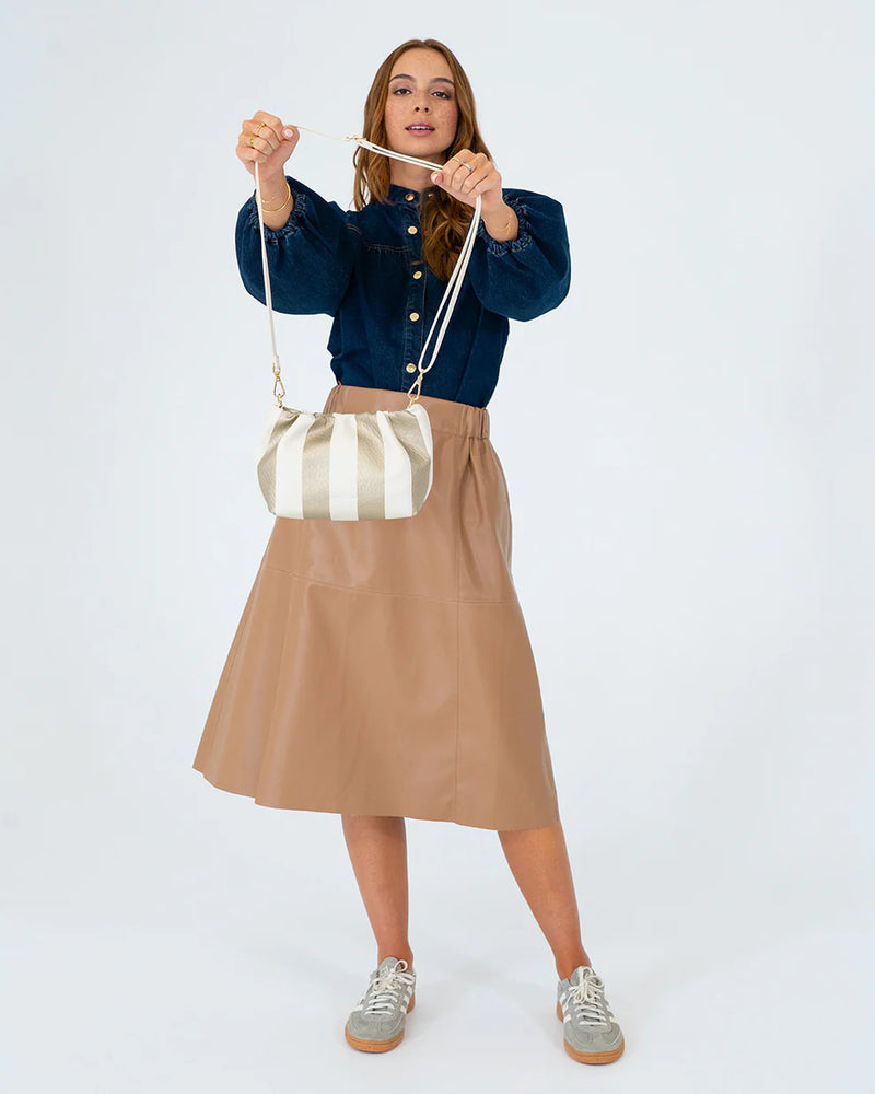 Monty Crossbody - Gold Stripe