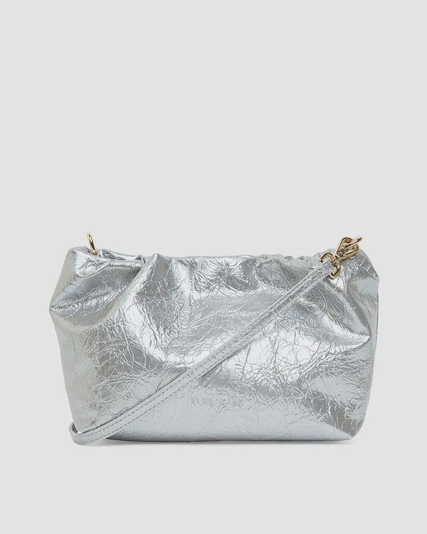 Monty Crossbody - Silver Crinkle