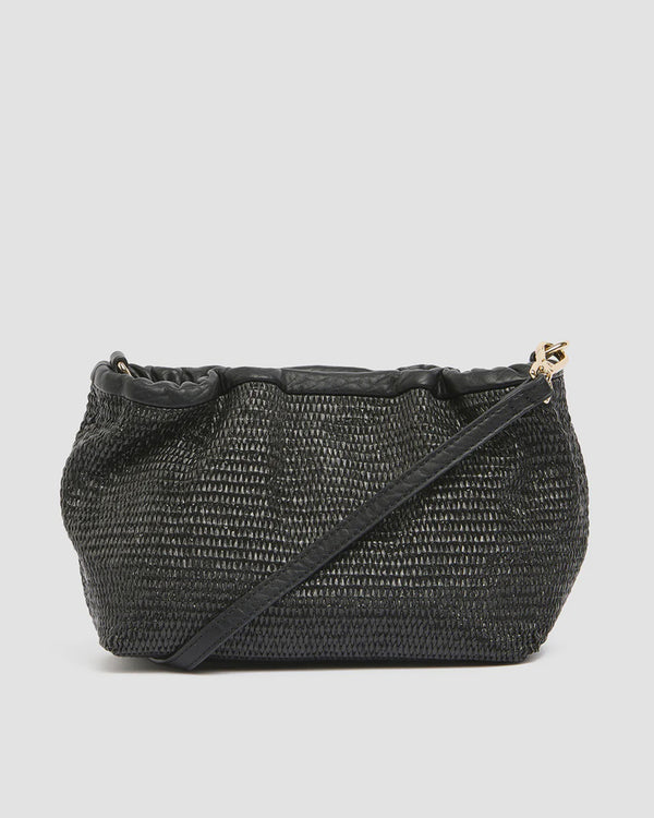 Monty Crossbody - Black Weave