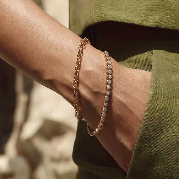 Vintage Heart Chain Bracelet