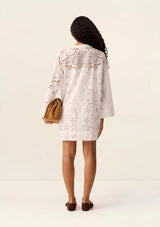 Lotus Mini Dress - Off White