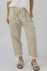 Paco Stripe Pants - Taupe Stripe