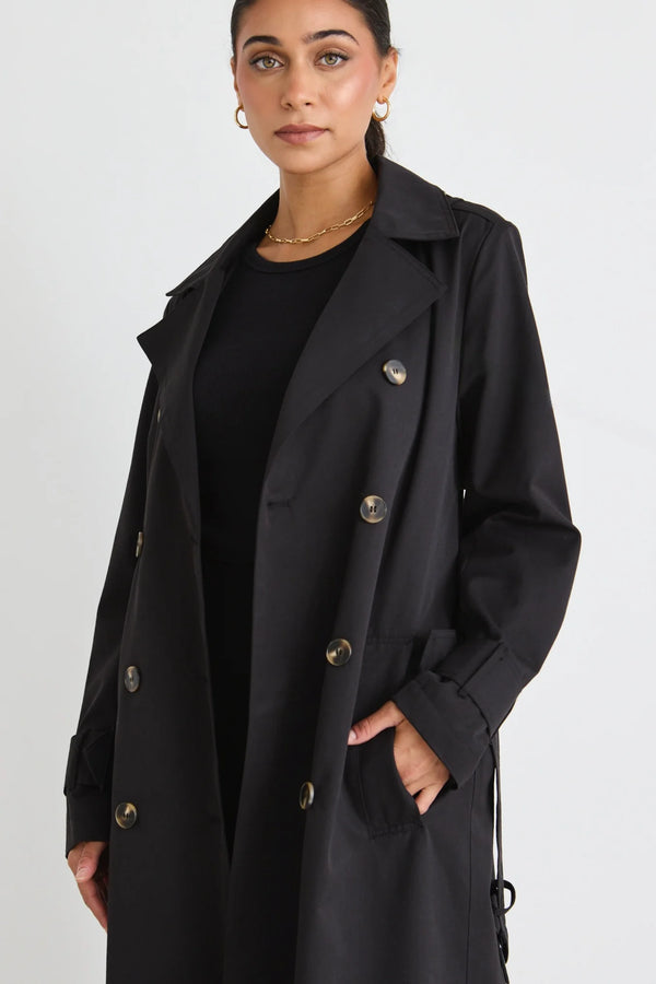 Paddington Black Trench Coat