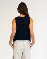 Palm Cove Tank Knit - Navy