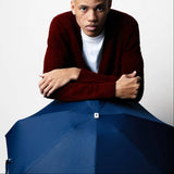 Anatole - Navy Blue folding micro-umbrella - Collette