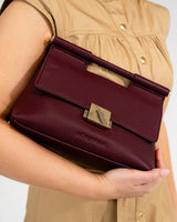 Payton Handbag - Burgundy Pebble