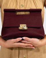 Payton Handbag - Burgundy Pebble