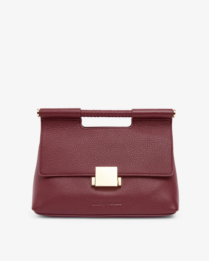 Payton Handbag - Burgundy Pebble