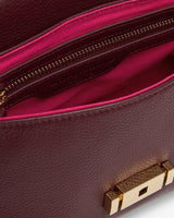 Payton Handbag - Burgundy Pebble
