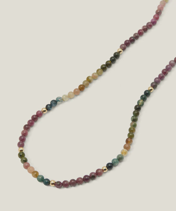 Rainbow Serpent Necklace with Rainbow Tourmaline