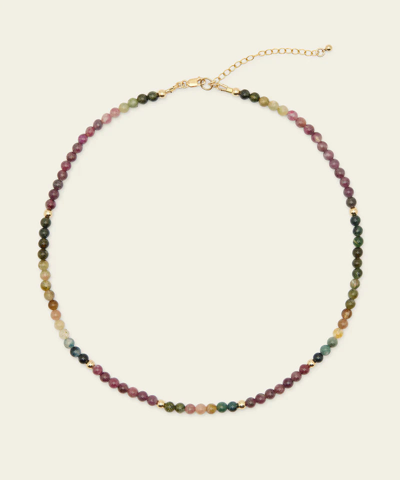 Rainbow Serpent Necklace with Rainbow Tourmaline